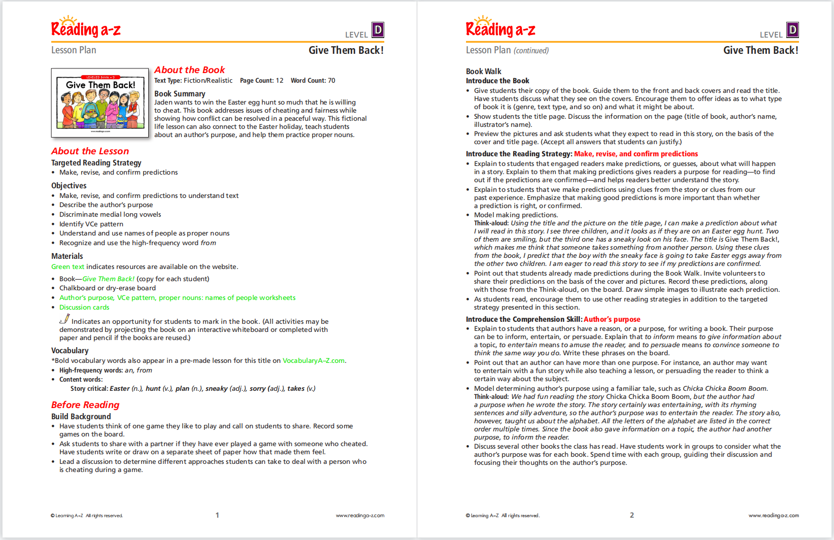 图片[14]-RAZ不会刷？全套教案来了！附作业纸、QUIZ、单词表和音频！-EnglishX