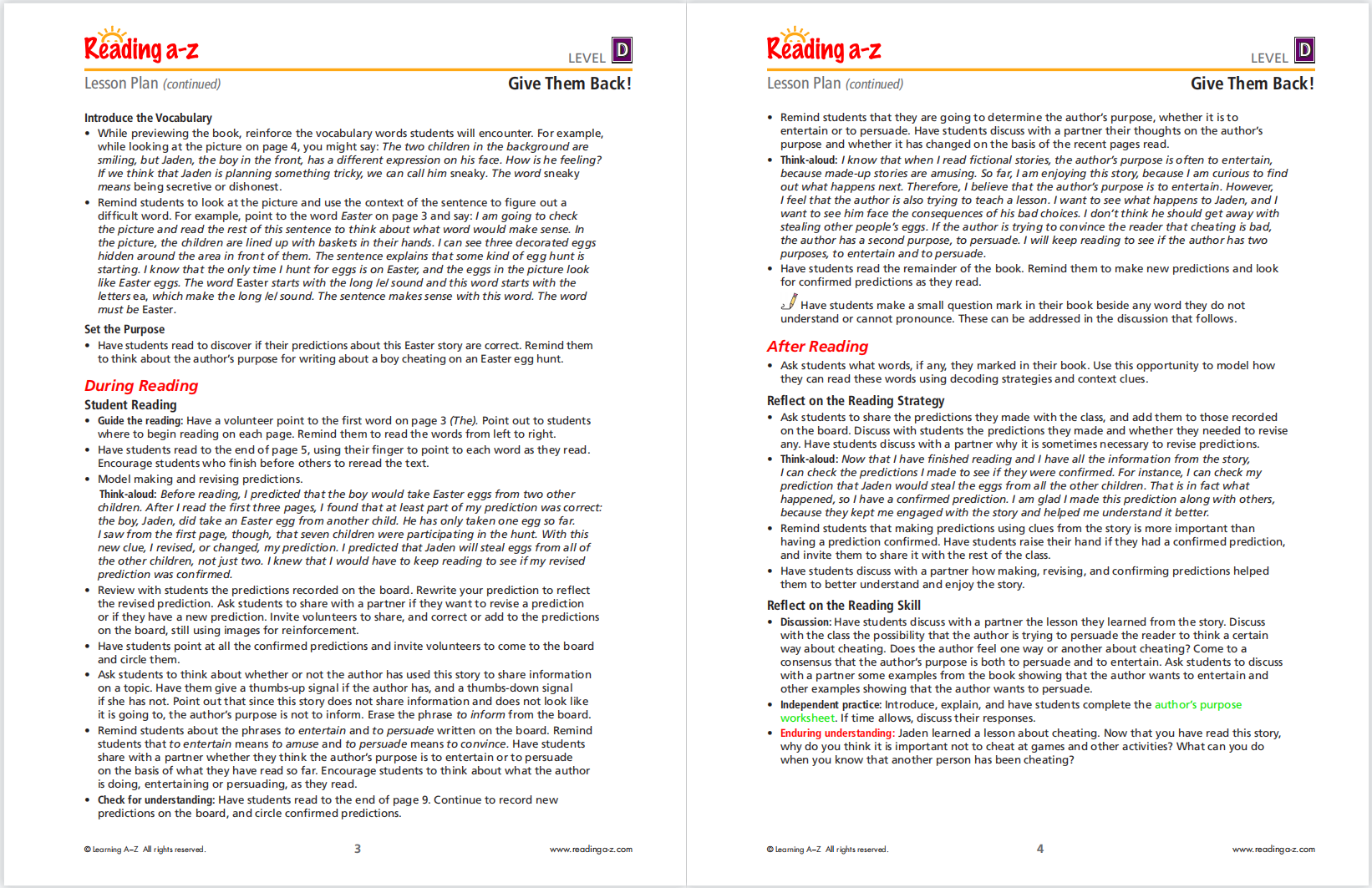 图片[15]-RAZ不会刷？全套教案来了！附作业纸、QUIZ、单词表和音频！-EnglishX