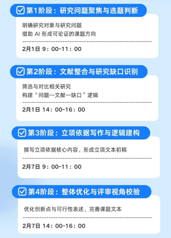 图片[1]-报名 | AI 辅助下的课题建构与申报工作坊（2月1日、7日）-EnglishX