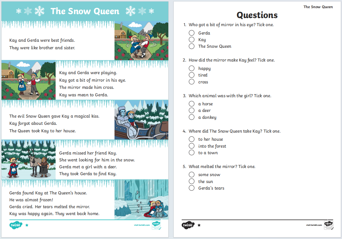 图片[3]-惊艳！100多篇童话故事练习纸，孩子阅读理解能力轻松刷出来！-EnglishX