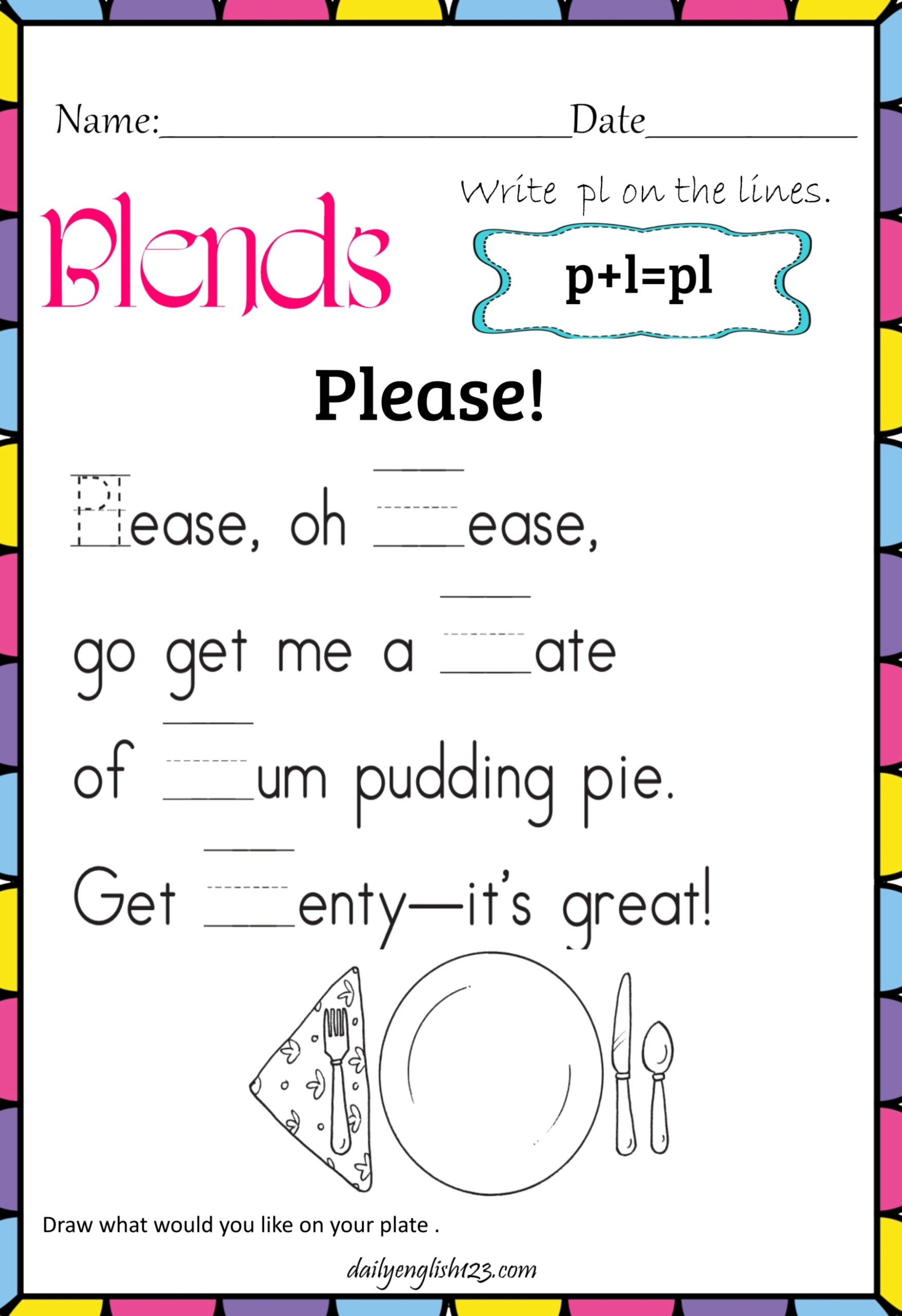 图片[8]-超精美！辅音字母组合练习材料来了，一半的拼读规则都能拿下！-EnglishX