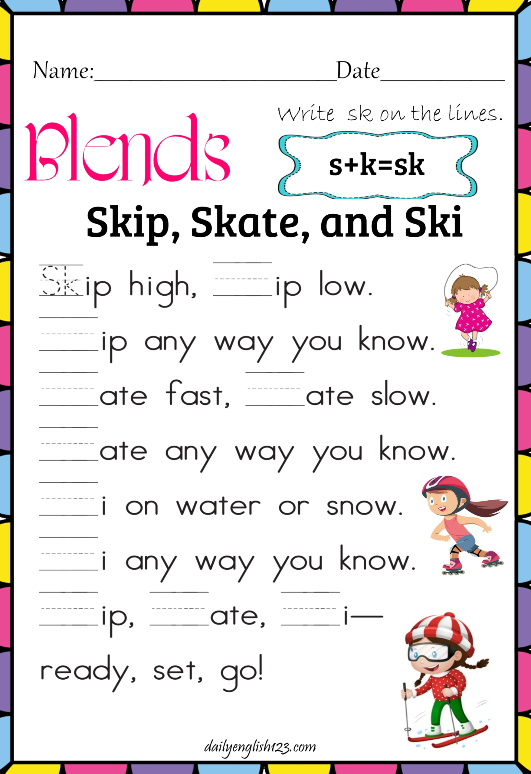 图片[10]-超精美！辅音字母组合练习材料来了，一半的拼读规则都能拿下！-EnglishX