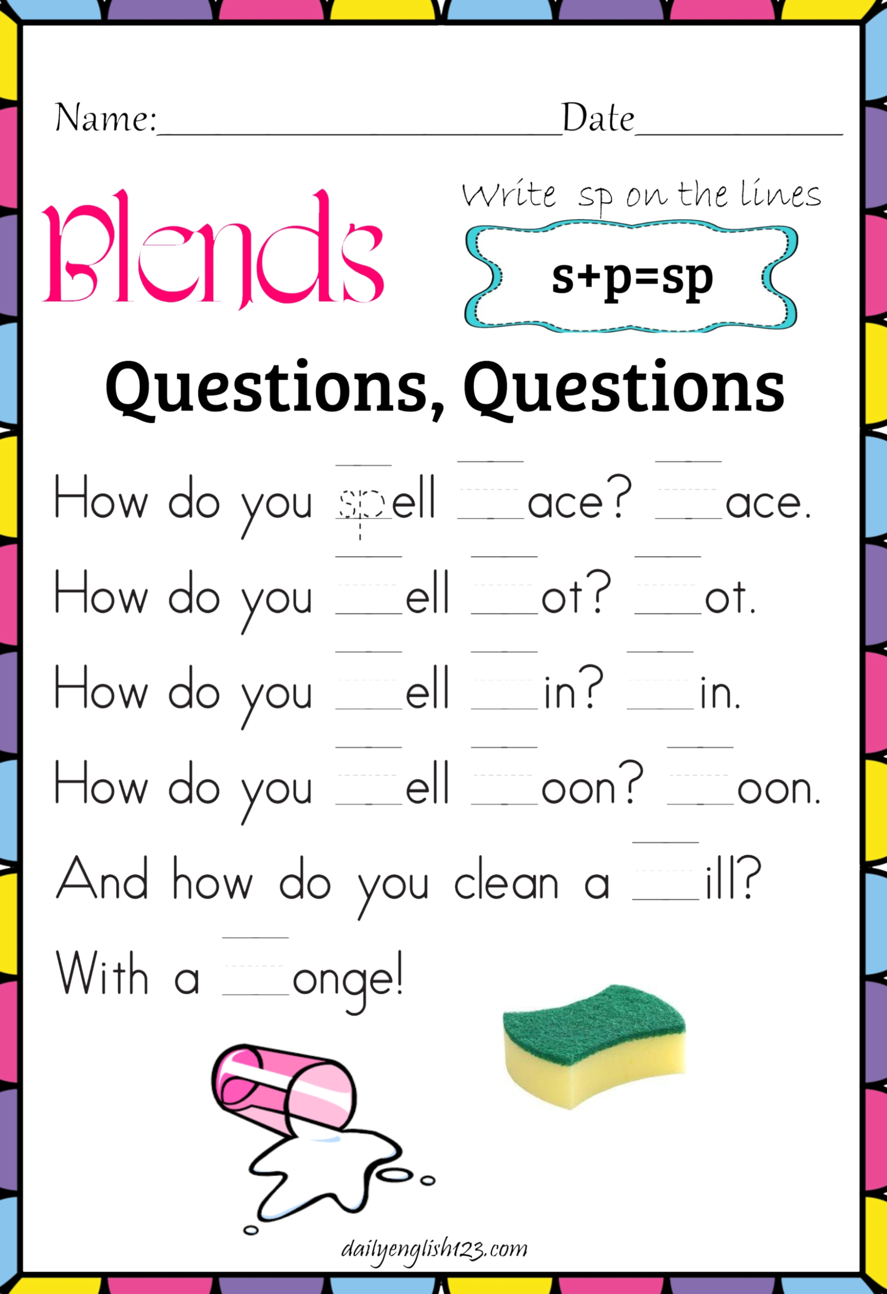 图片[15]-超精美！辅音字母组合练习材料来了，一半的拼读规则都能拿下！-EnglishX