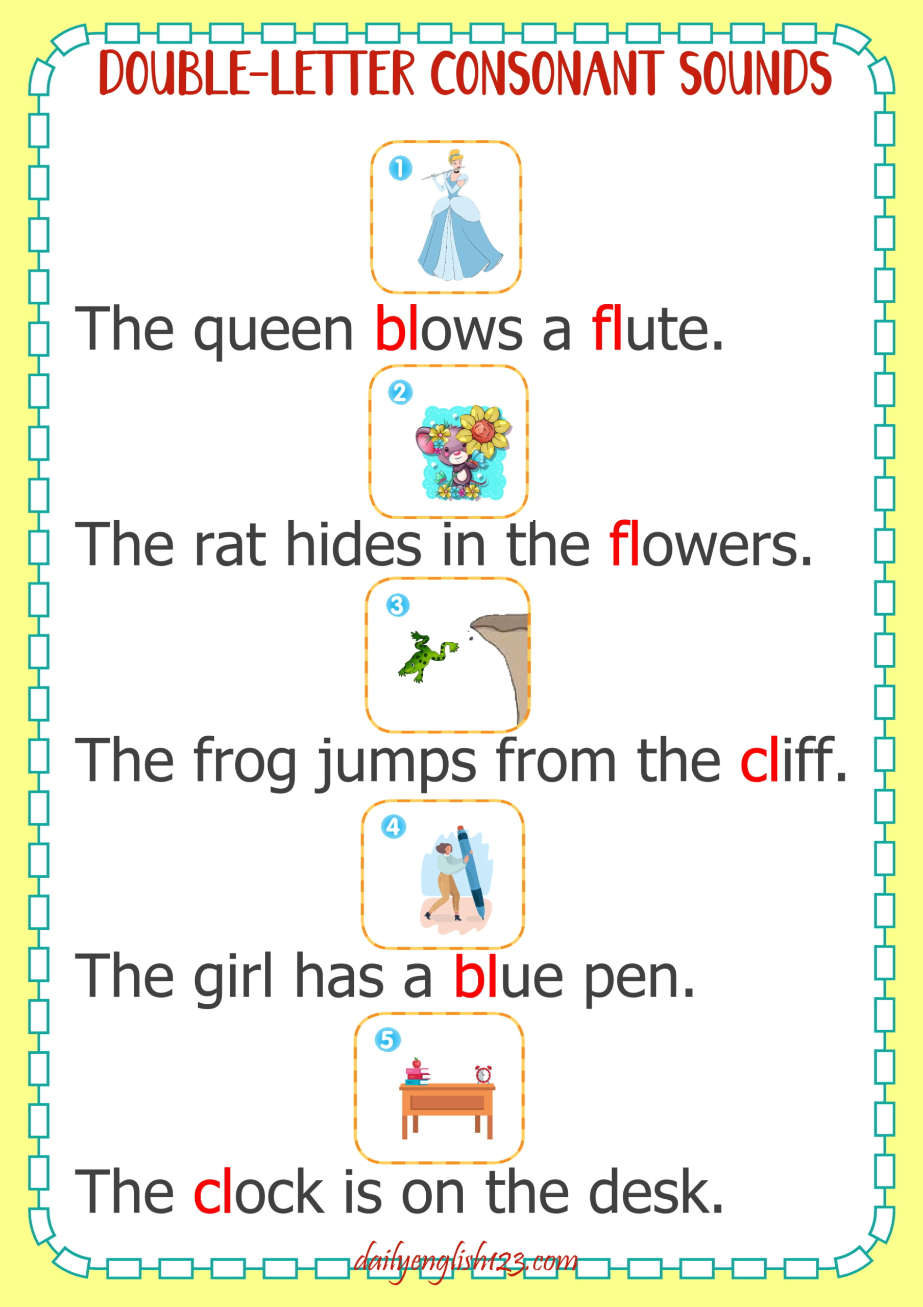 图片[16]-超精美！辅音字母组合练习材料来了，一半的拼读规则都能拿下！-EnglishX