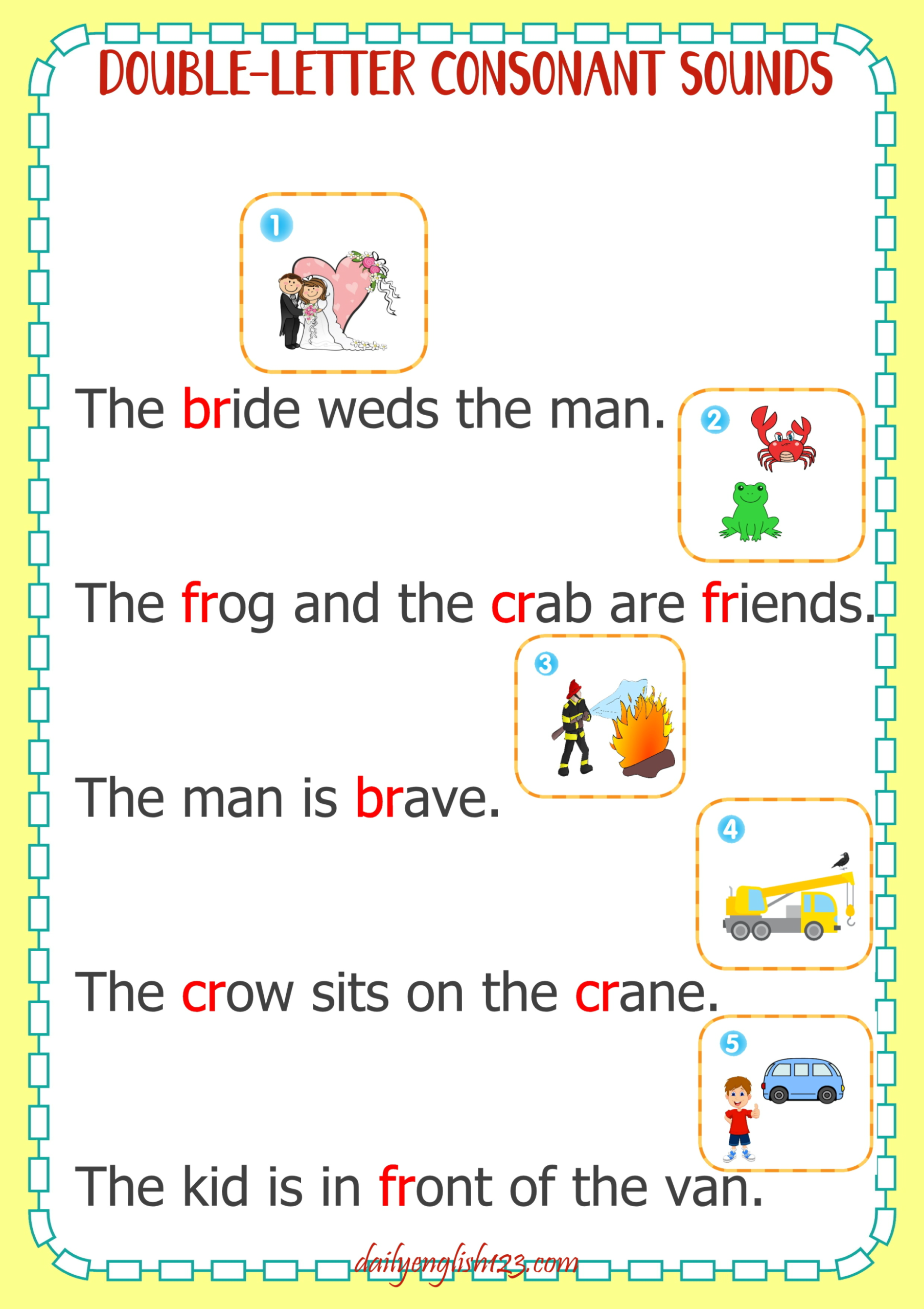 图片[17]-超精美！辅音字母组合练习材料来了，一半的拼读规则都能拿下！-EnglishX