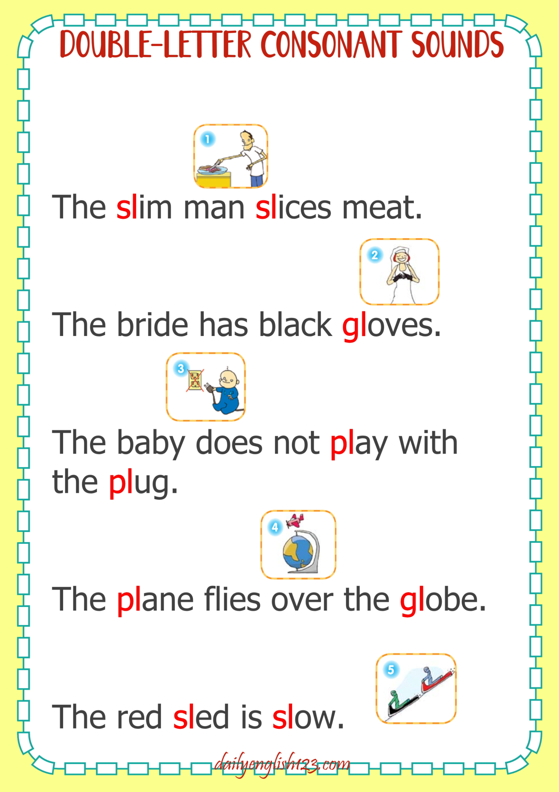 图片[18]-超精美！辅音字母组合练习材料来了，一半的拼读规则都能拿下！-EnglishX