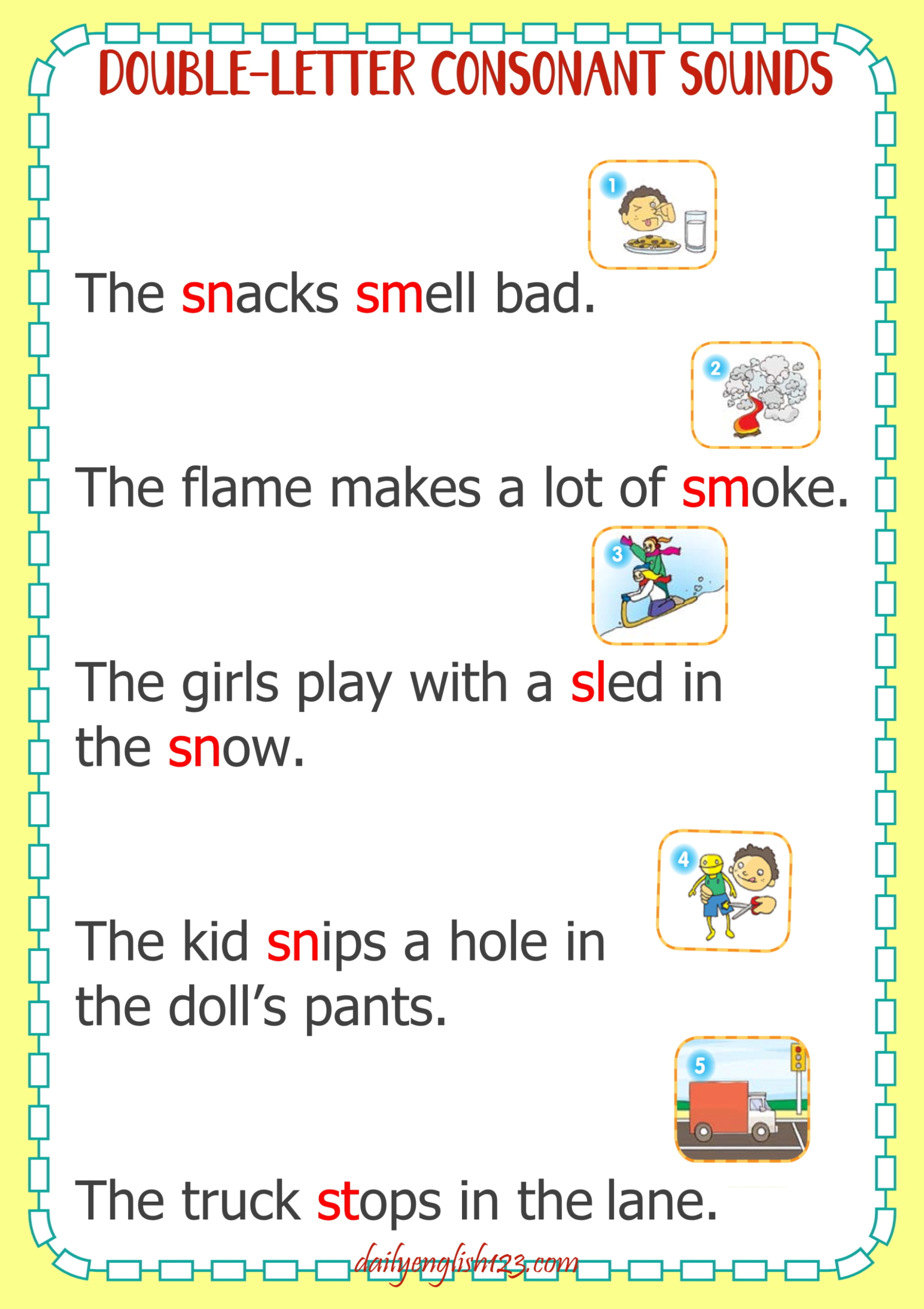 图片[21]-超精美！辅音字母组合练习材料来了，一半的拼读规则都能拿下！-EnglishX