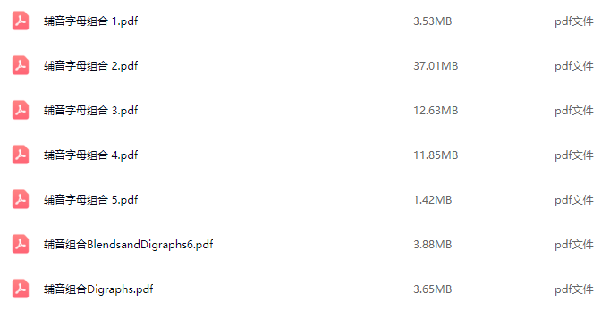 图片[34]-超精美！辅音字母组合练习材料来了，一半的拼读规则都能拿下！-EnglishX